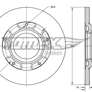 TOMEX Brakes TX 73-93 - Bremsscheibe Garantierte Lieferung